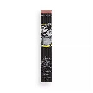 Nightmare Before Christmas x Makeup Revolution ZERO Lip Gloss SHIMMER Mauve Rose